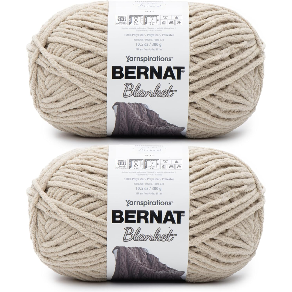 Bernat Blanket Super Bulky Chenille Yarn – 2 Pack