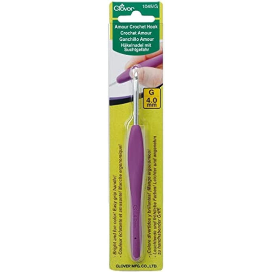 Clover Amour Crochet Hook – Size G - 4.0mm