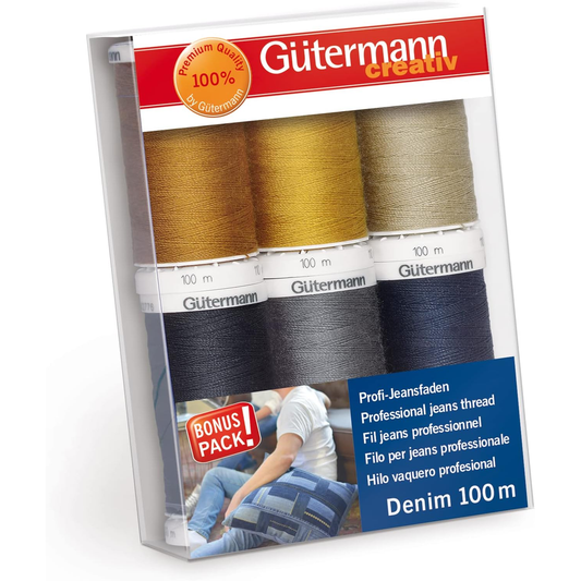 Gutermann Denim Thread Set – 6 Spools