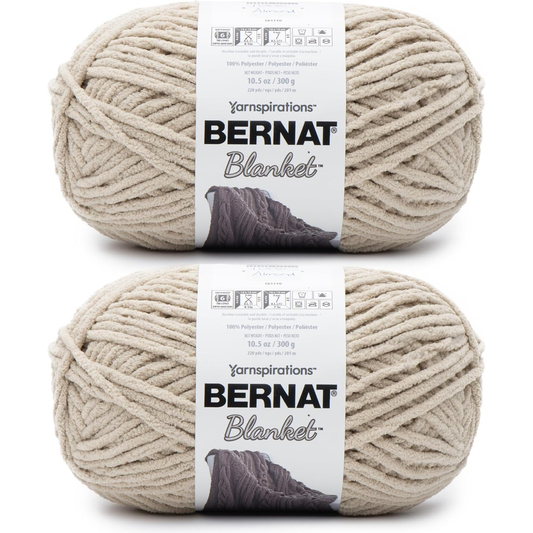 Bernat Blanket Super Bulky Chenille Yarn – 2 Pack